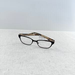 Christian Dior Black Tortoise Metal and Acetate Optical Frames Eyeglasses